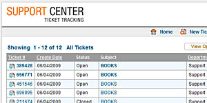 Web Tools Help Desk Tickets